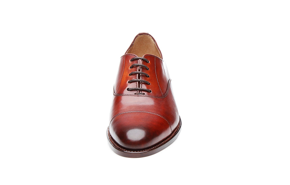 Fiery Tan Leather Oxford for Women