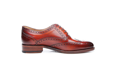Emily Tan Leather Brogue Oxford for Women