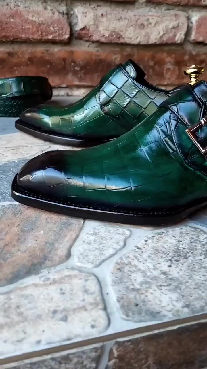 Black Leather Double Monkstrap Shoes for Men | The Royale Peacock Black Leather Double Monkstrap Shoes for Men | The Royale Peacock