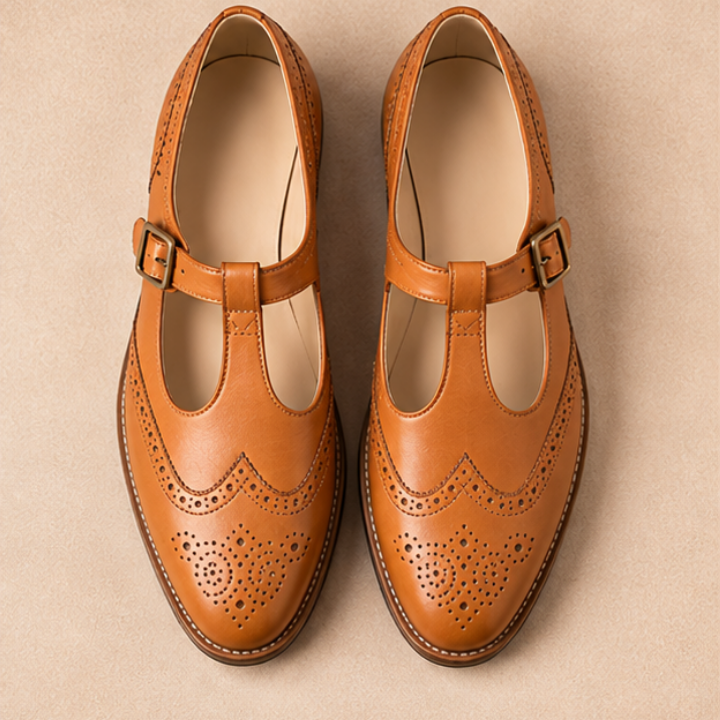 Darius Tan Brogue Sandal Shoe