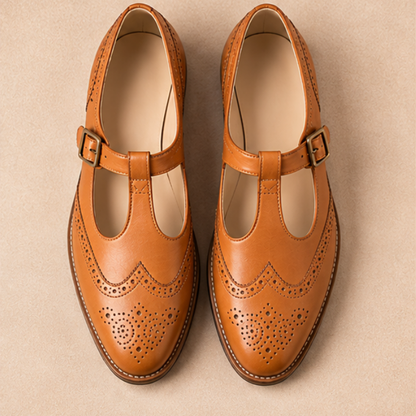 Darius Tan Brogue Sandal Shoe