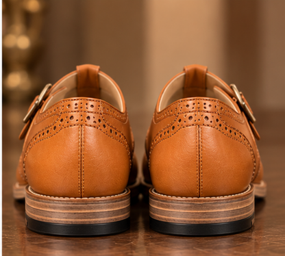 Darius Tan Brogue Sandal Shoe