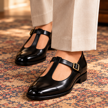 Edward Black Sandal Shoe