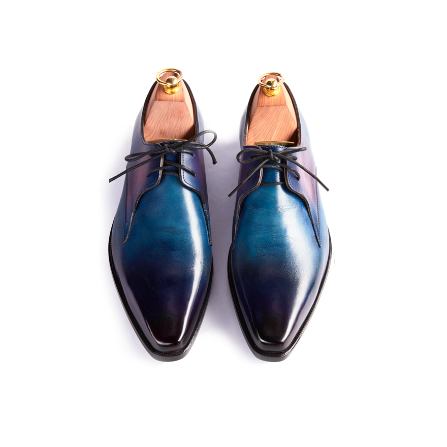 Lucas Blue & Purple Patina Derby