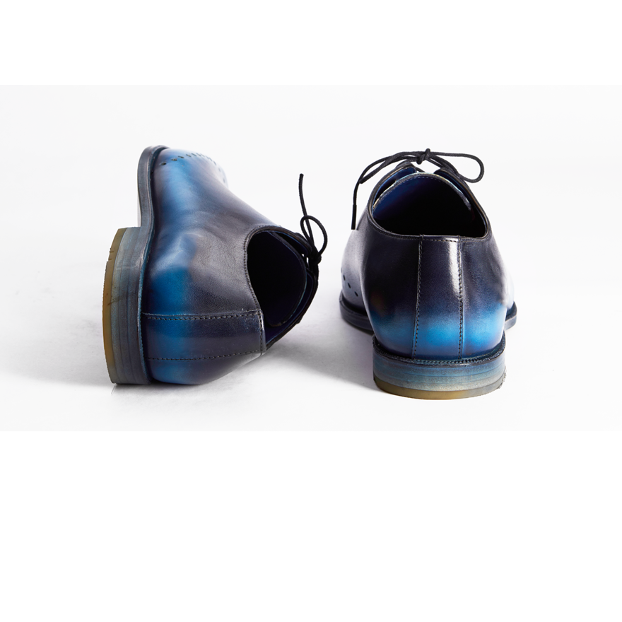 Wright Blue Patina Wholecut Oxford