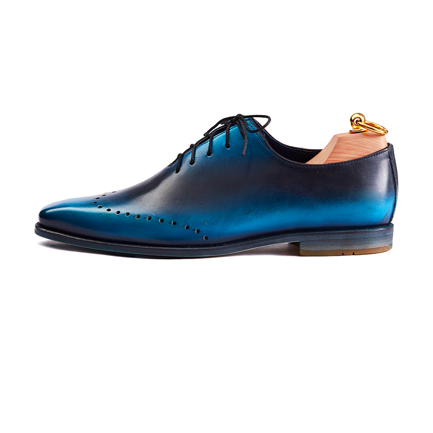 Wright Blue Patina Wholecut Oxford