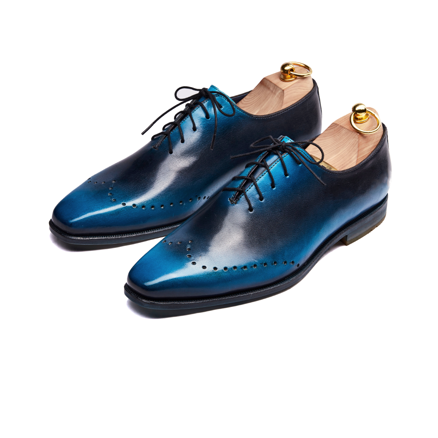 Wright Blue Patina Wholecut Oxford