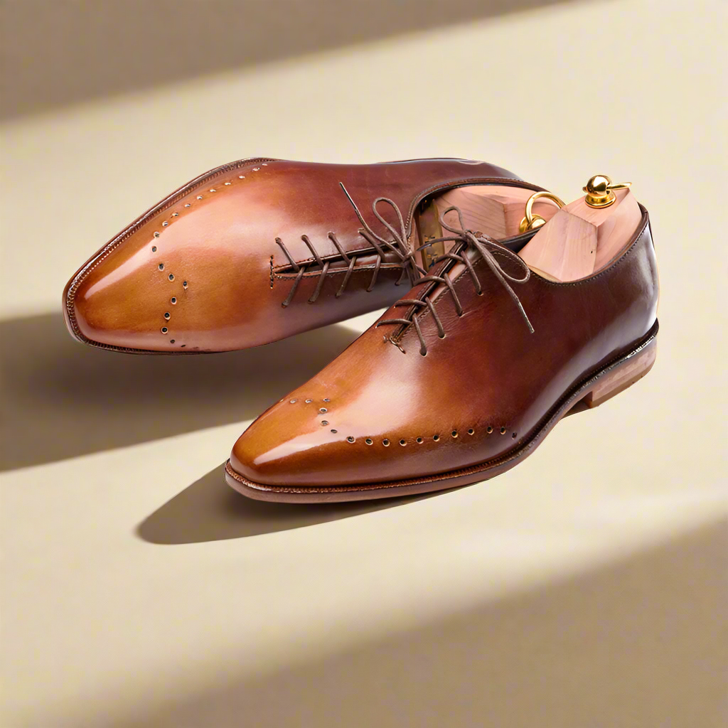 Wright Tan Patina Wholecut Oxford