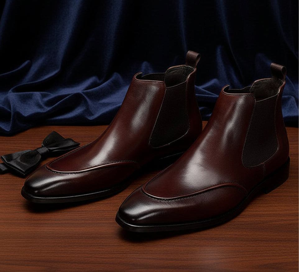 Hector Dark Brown Slip-on Chelsea Boot