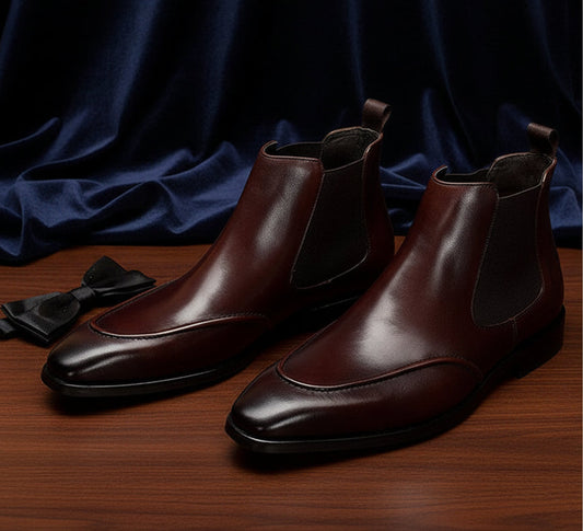 Hector Dark Brown Slip-on Chelsea Boot