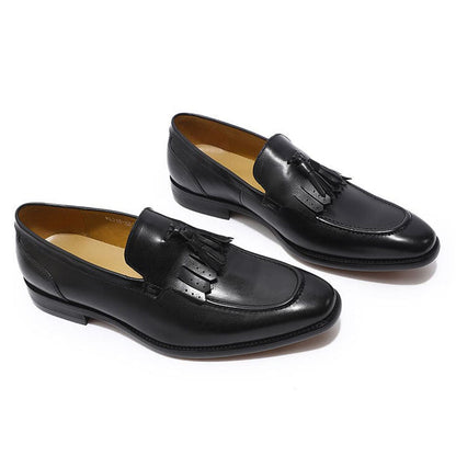 Dylan Black Tassel Loafer - Romèro Ferrera