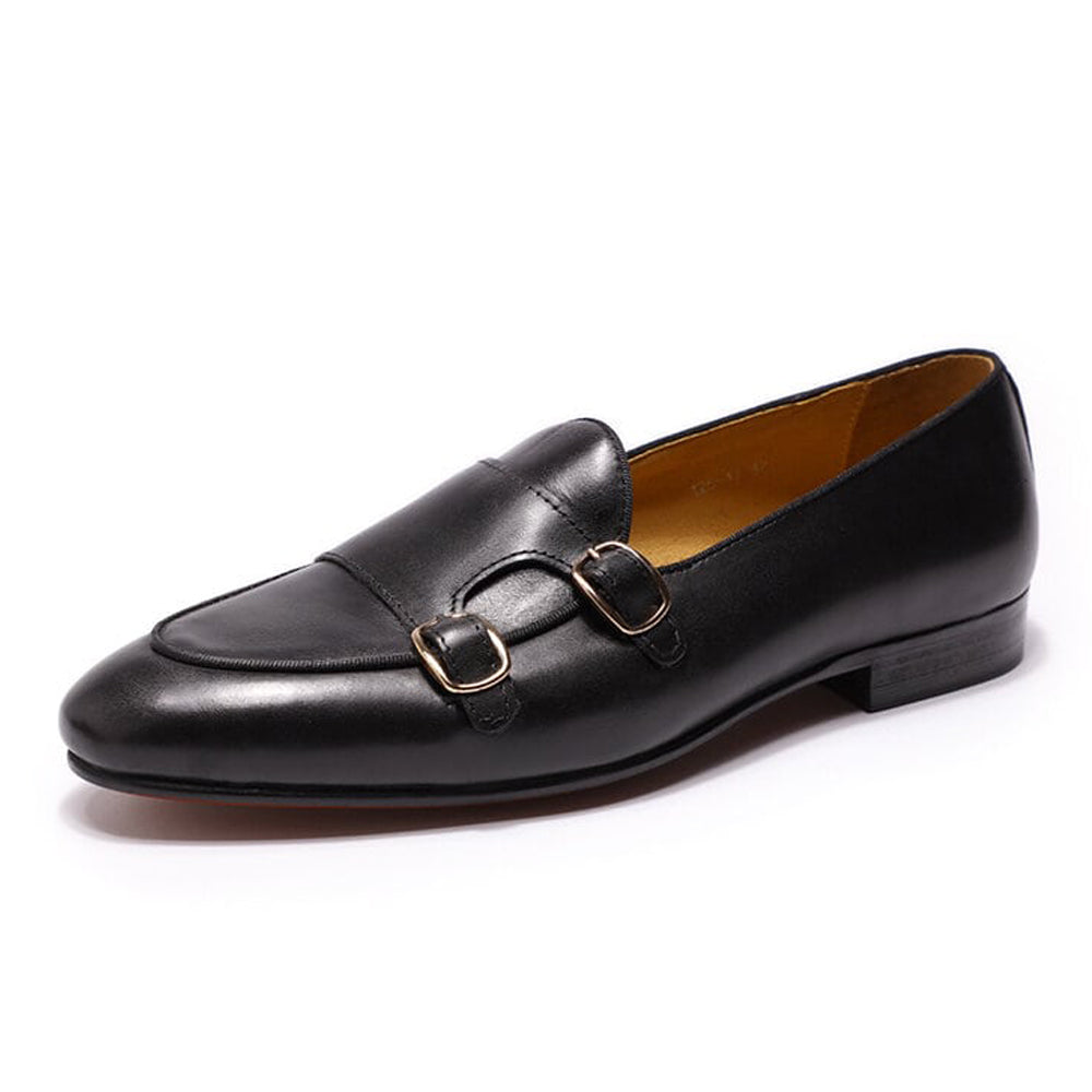 Thomas Black Monk Strap Loafer - Romèro Ferrera