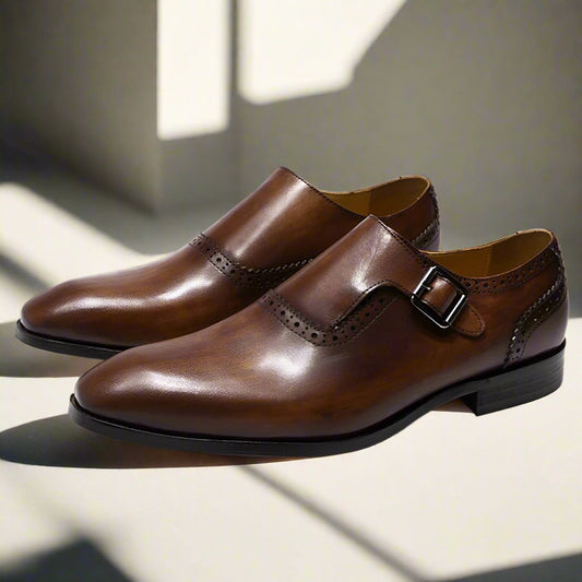 Zack Brown Single Monk Strap - Romèro Ferrera