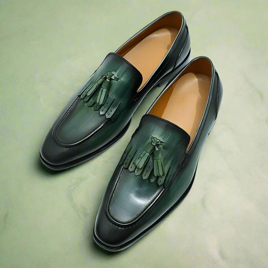 Dylan Green Tassel Loafer - Romèro Ferrera