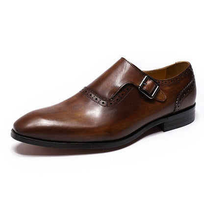 Zack Brown Single Monk Strap - Romèro Ferrera