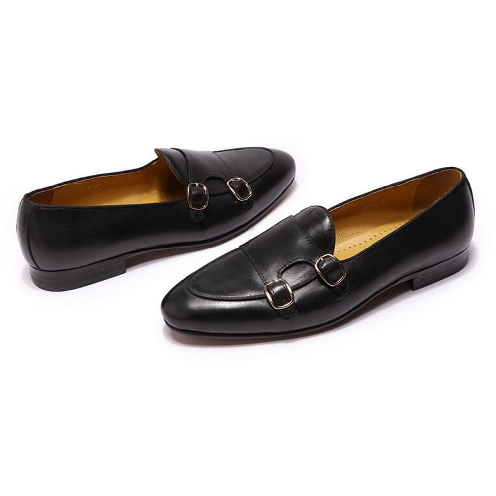 Thomas Black Monk Strap Loafer - Romèro Ferrera