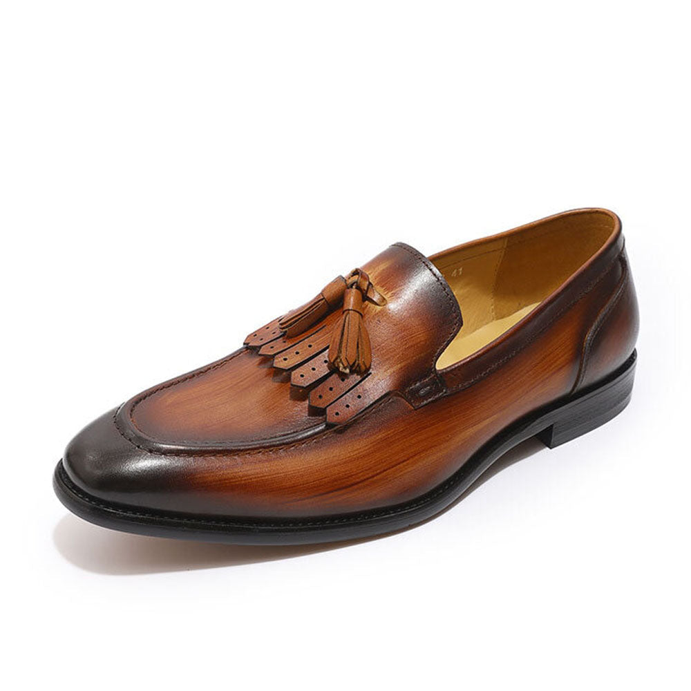 Dylan Tan Tassel Loafer - Romèro Ferrera