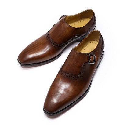 Zack Brown Single Monk Strap - Romèro Ferrera