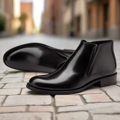 Parker Black Zip Slip-on Boot