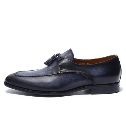 Ryan Navy Blue Tassel Loafer - Romèro Ferrera