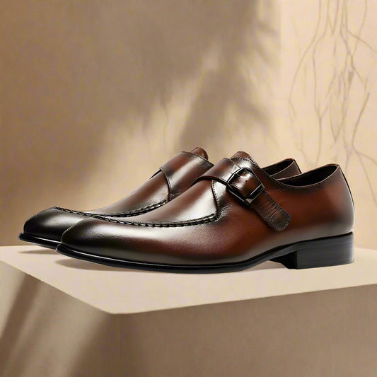 Alan Brown Single Monk Strap - Romèro Ferrera