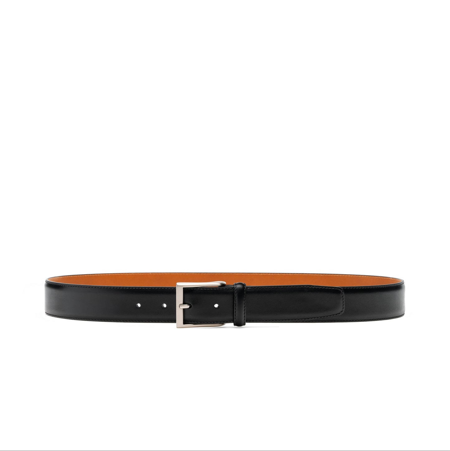 Black Italian Leather Belt