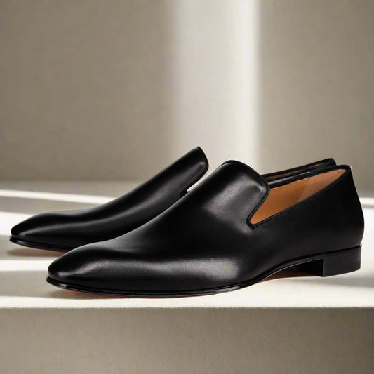 Matthews Black Leather Slip-on