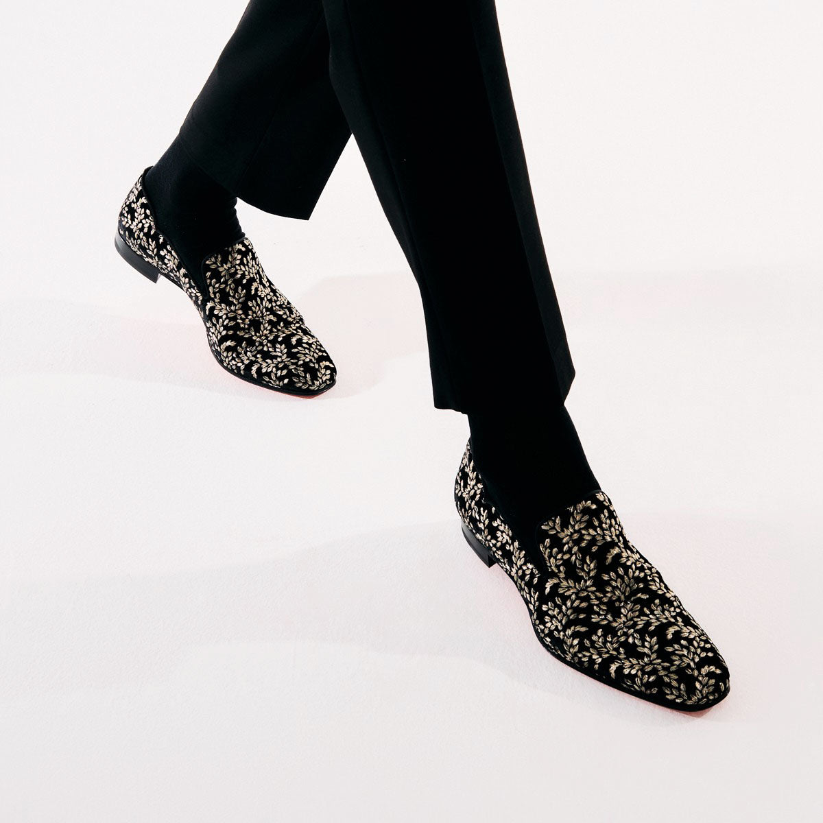 Marvin Gold Embroidery Slip-on