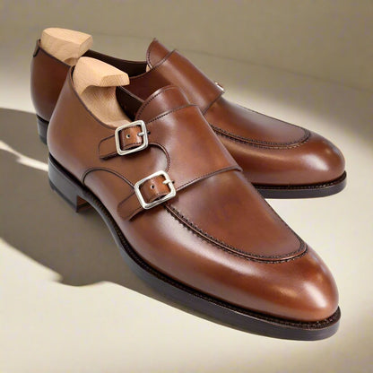 Wallace Brown Double Monk Strap