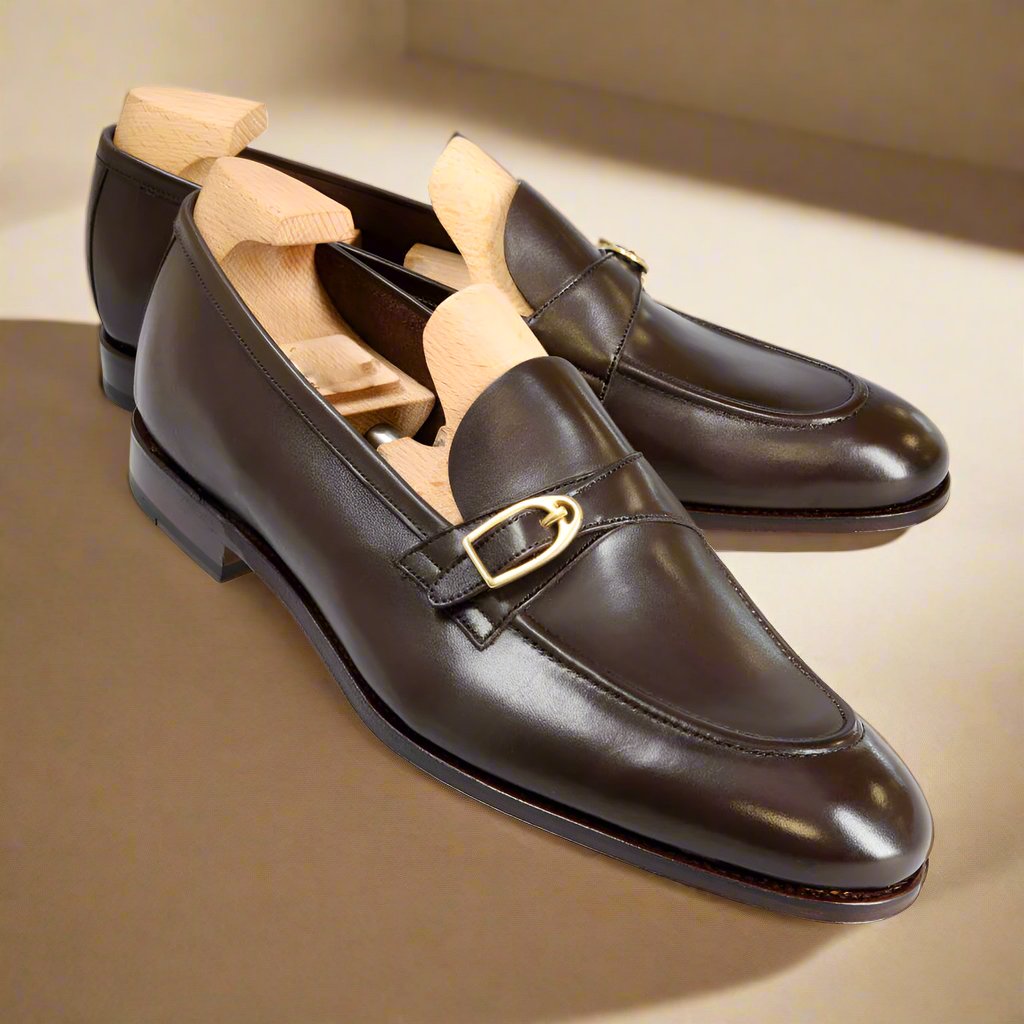 Elliot Dark Brown Monk Loafer