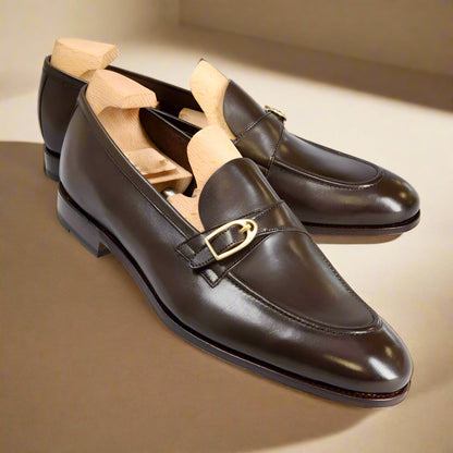 Elliot Dark Brown Monk Loafer