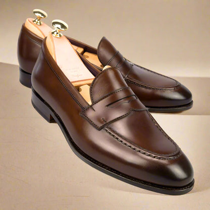 Bertie Medium Brown Penny Loafer