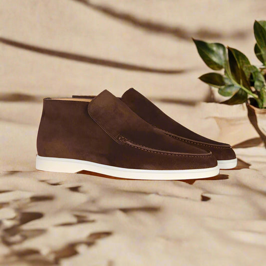 Noel Brown Suede Long Loafer
