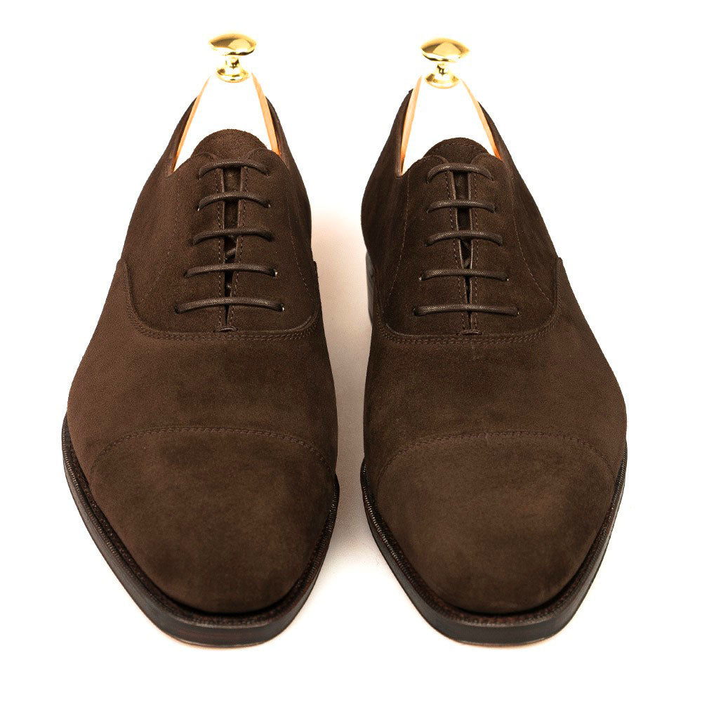 Elliot Dark Brown Suede Toecap Oxford