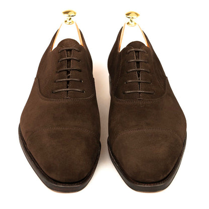 Elliot Dark Brown Suede Toecap Oxford