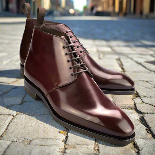 Ralph Burgundy Chukka Boot