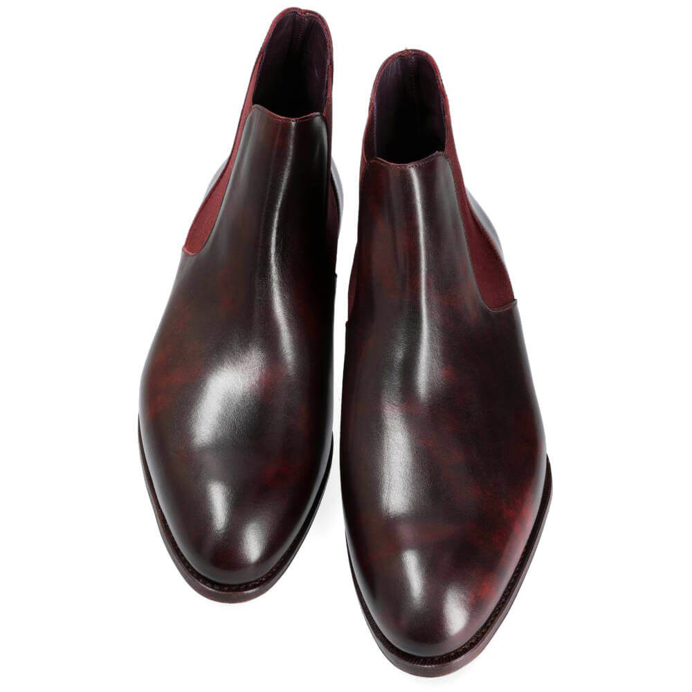 Benjamin Burgundy Patina Chelsea Boot