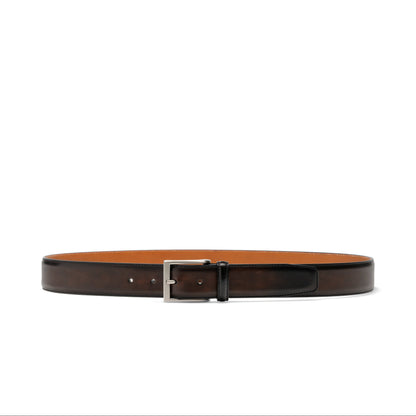 Chocolate Brown Italian Leather Belt