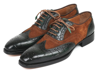Brooke Croco Print Wingtip