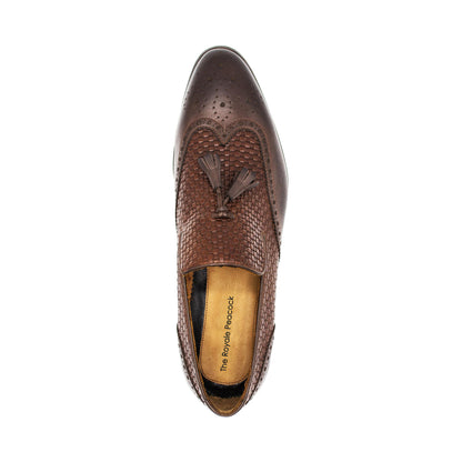 Theo Dark Brown Braided Loafer