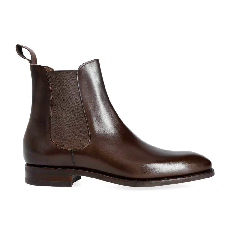 Dark Brown Leather Chelsea Boot for Men The Royale Peacock