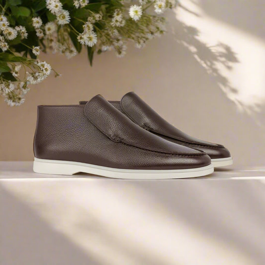 Noel Brown Mild Leather Long Loafer
