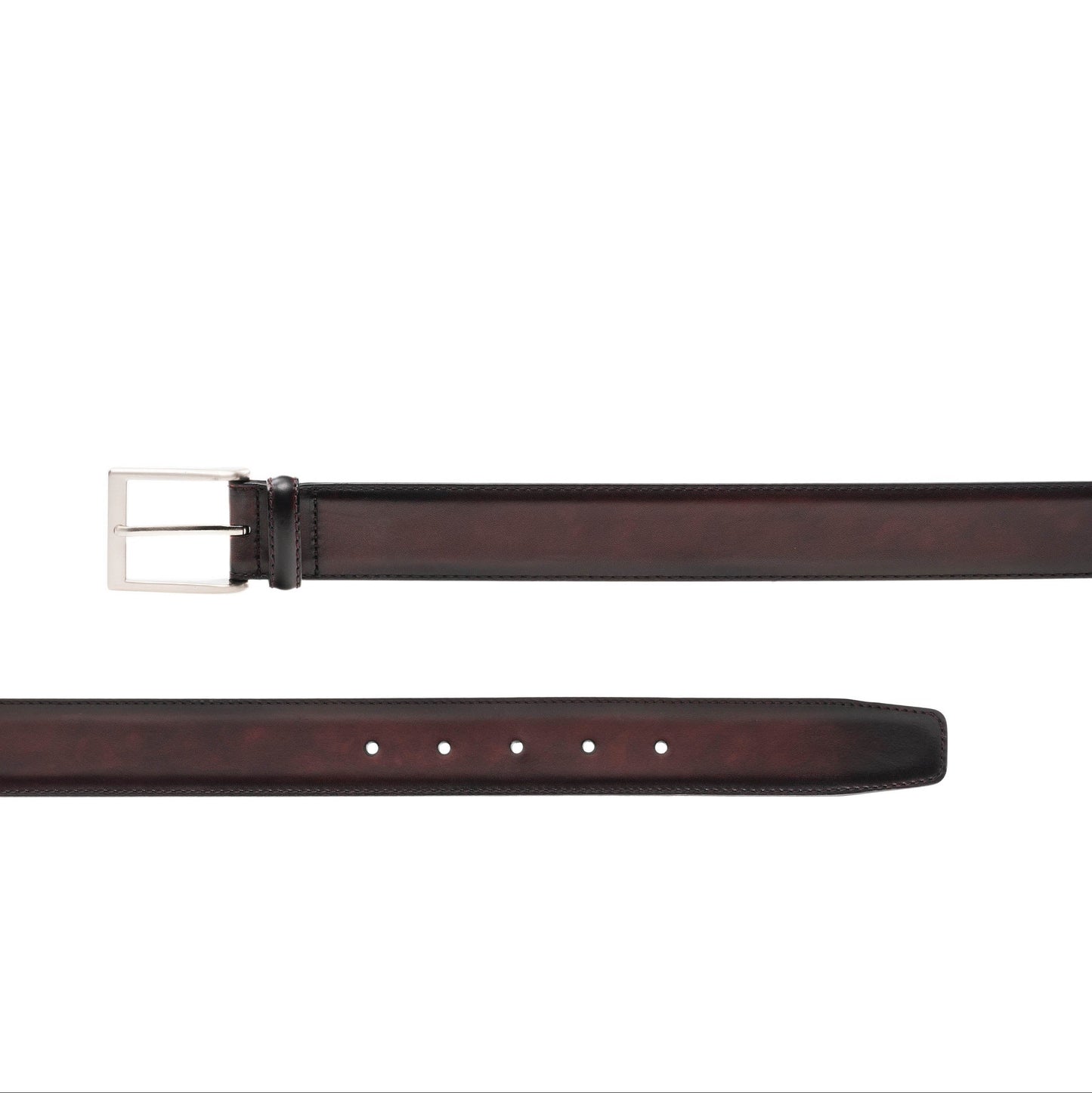 Burgundy Italian Leather Belt