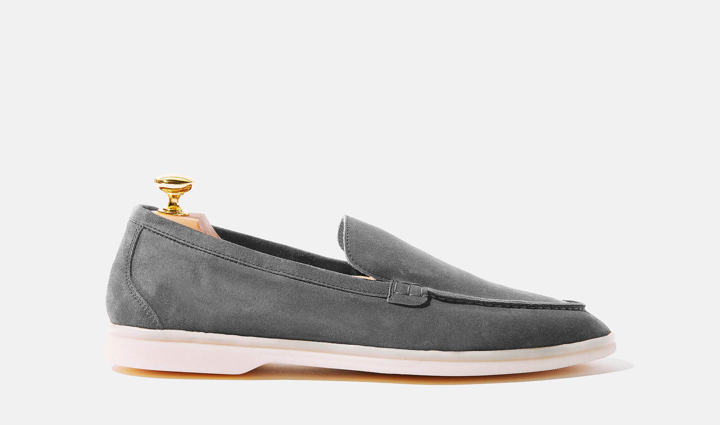 Cyrus Summer Grey Suede Loafer