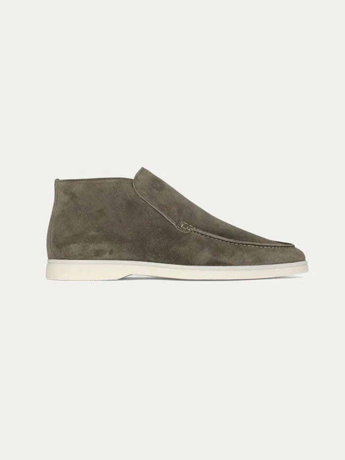 Noel Grey Suede Long Loafer