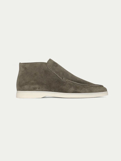 Noel Grey Suede Long Loafer