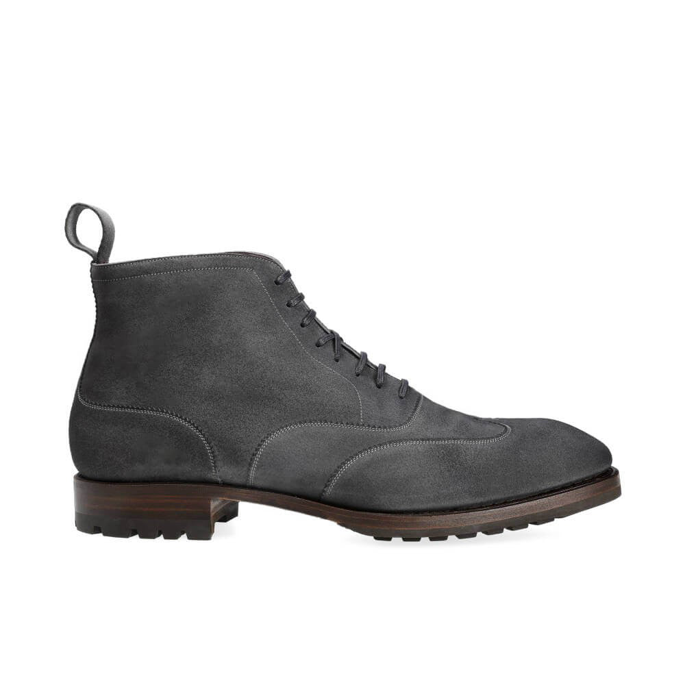 Grey Suede Leather Chukka Boot for Men The Royale Peacock