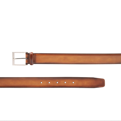Light Tan Italian Leather Belt