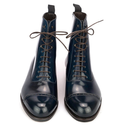 Cavan Navy Blue Lace Up Boot