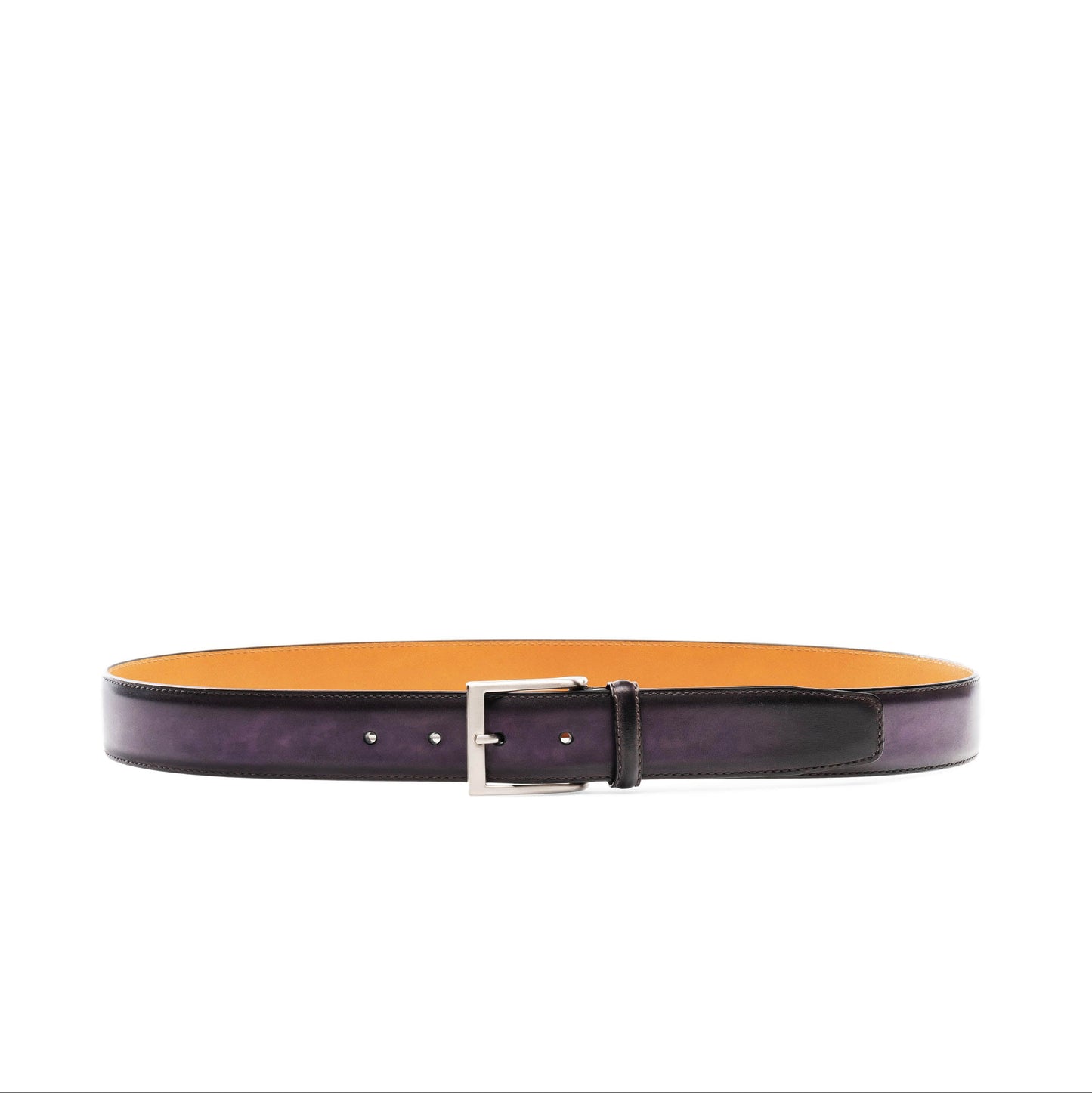 Purple Italian Leather Belt